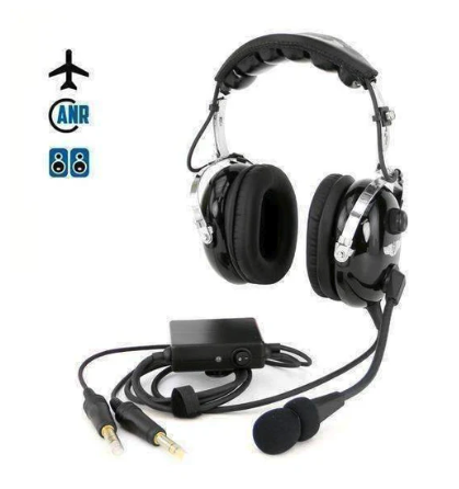 Rugged Air RA950 ANR Stereo General Aviation Pilot Headset